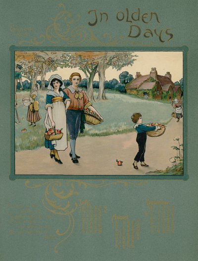 Calendário de 1905 com verso por Alfred Austin de English School