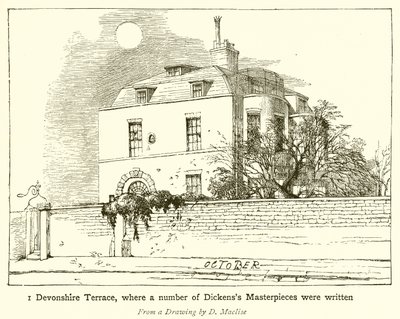 1 Devonshire Terrace, onde várias obras-primas de Dickens foram escritas de English School