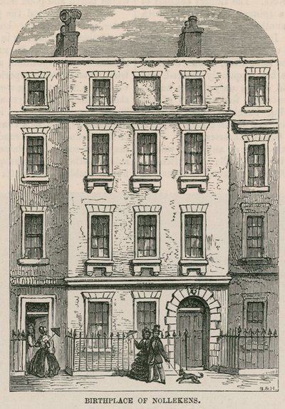 28 Dean Street, Soho, Londres, berço do artista Joseph Nollekens de English School