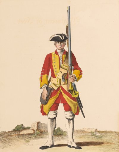 29o Regimento de Pé, 1742 cerca de de English School
