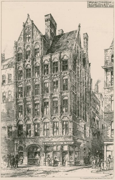 46-47 Cheapside; Ernest George & Peto, arquitetos de English School