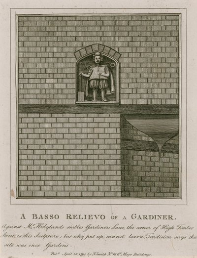 Um Basso Relievo de um Gardiner de English School