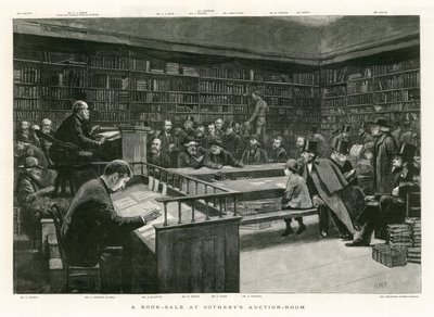 Uma Venda de Livros na Sala de Leilões da Sothebys de English School