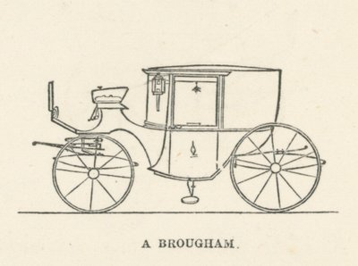 A Brougham (gravura) de English School