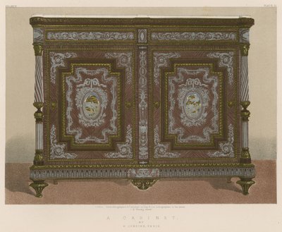 Um gabinete por H Lemoine, Paris de English School