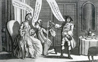 Um certo personagem no caráter de um tolo, 1770 de English School