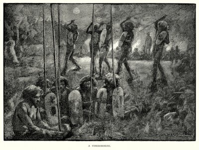 Um Corroboree (gravura) de English School