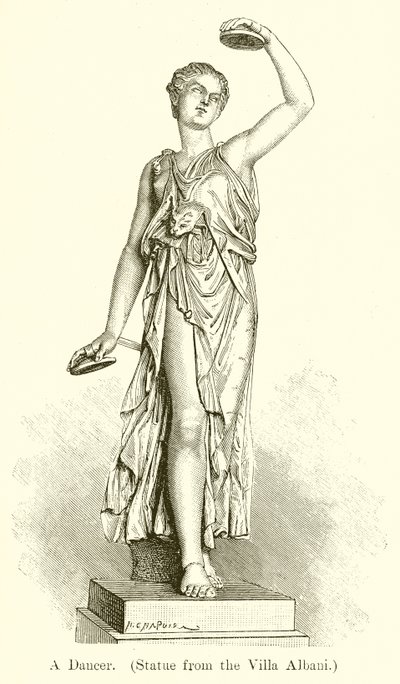 Um dançarino. (Estátua da Villa Albani) de English School