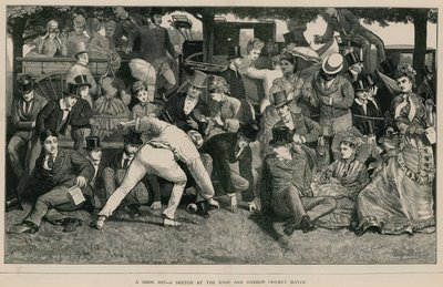 Um bom golpe - um esboço no jogo de críquete de Eton e Harrow de English School