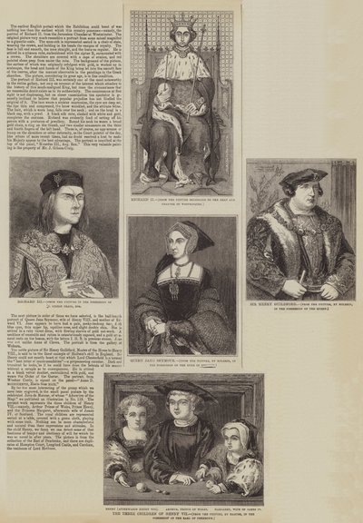 Um Grupo de Retratos Antigos (gravura) de English School