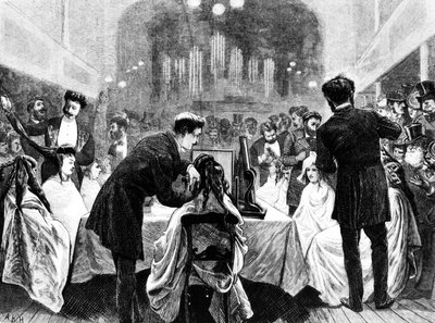Uma exposição de penteados, 1872 de English School