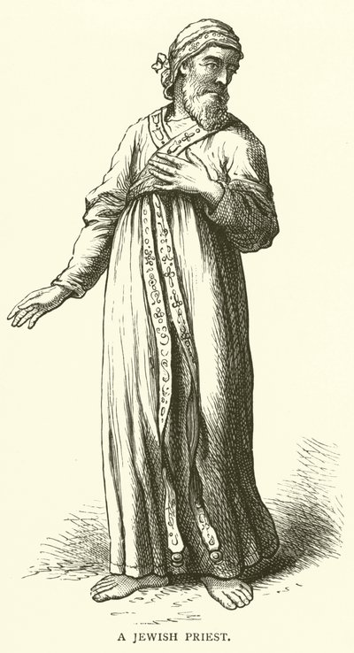 Um sacerdote judeu (gravura) de English School
