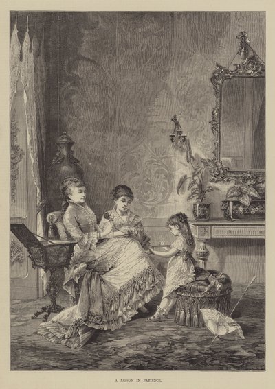 Uma lição de paciência (gravura) de English School