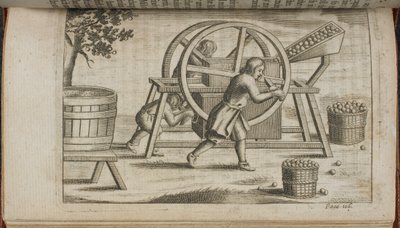 Uma máquina para prensar frutas, ilustração de 