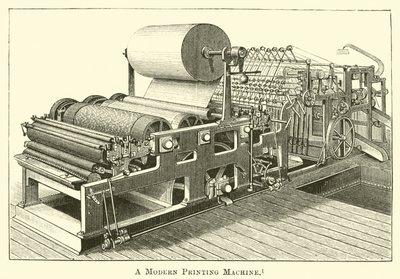 Uma moderna máquina de impressão de English School