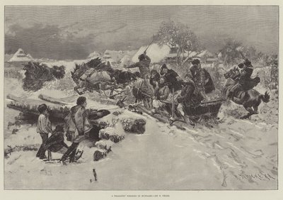 Um Casamento de Camponeses na Hungria (gravura) de English School