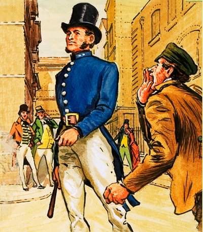 Um &39;Peeler&39; ou policial de English School