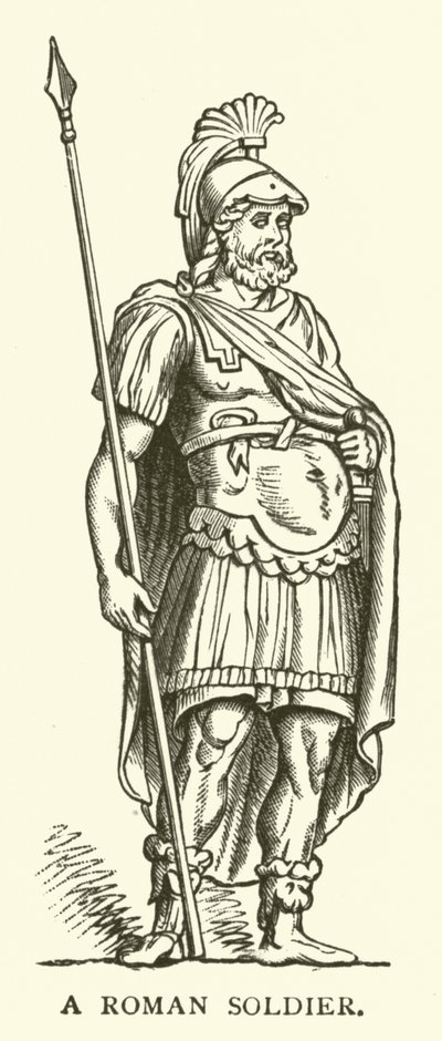 Um Soldado Romano (gravura) de English School