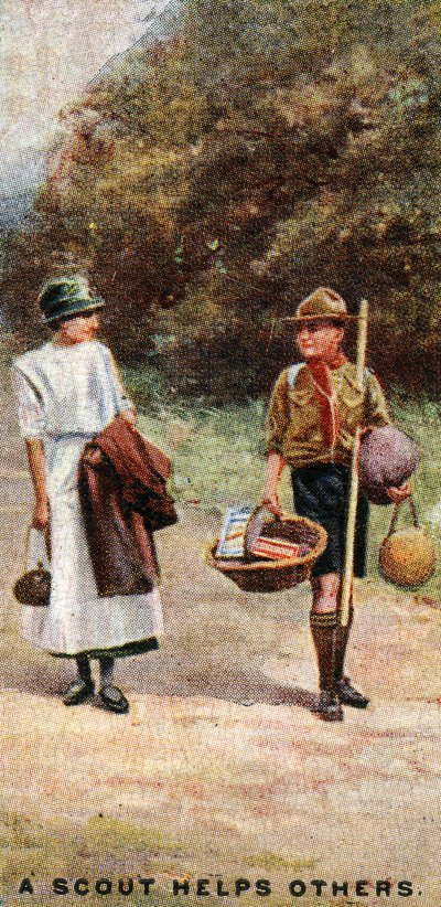Um escoteiro ajuda os outros, 1929 de English School