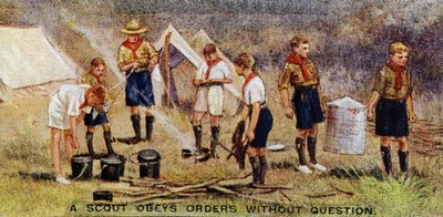 Um escoteiro obedece ordens sem pergunta, 1929 de English School