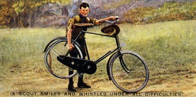 Um escoteiro sorri e assobia sob todas as dificuldades, 1929 de English School