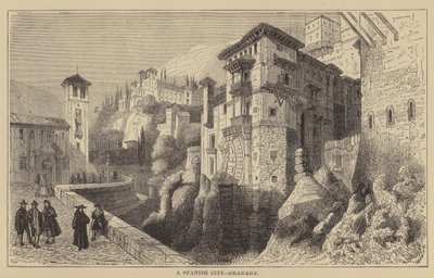 Uma cidade espanhola, Granada (gravura) de English School