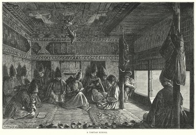 Uma escola tártara (gravura) de English School