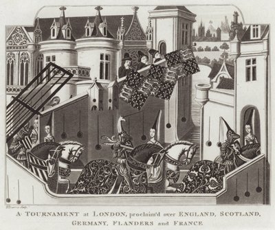 Um torneio em Londres, proclamado pela Inglaterra, Escócia, Alemanha, Flandres e França de English School