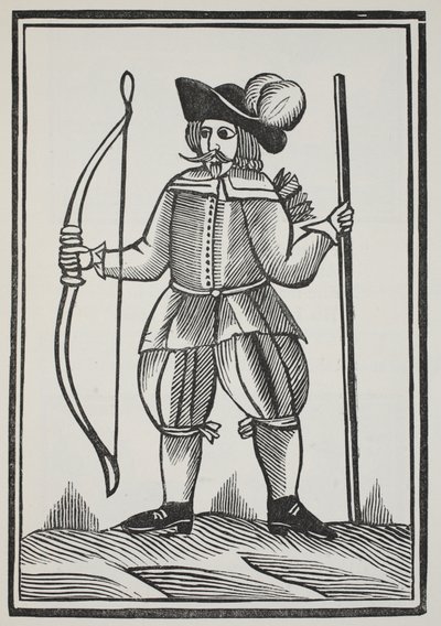 Um conto verdadeiro de Robin Hood, ilustração dos Chap-livros do século XVIII por John Ashton, bar. 1882 de English School