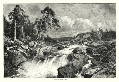 A View in Smaaland (gravura) de English School