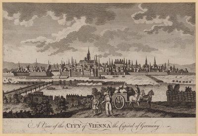 A View of the City of Vienna, the Capital of Germany (gravura) de English School