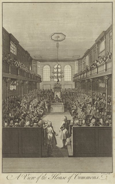 Uma visão da Câmara dos Comuns, Westminster de English School