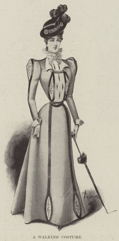 Um Traje Andante (litho) de English School