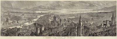 Uma vista panorâmica de Dublin de English School