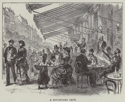 Um café boulevard (gravação) de English School