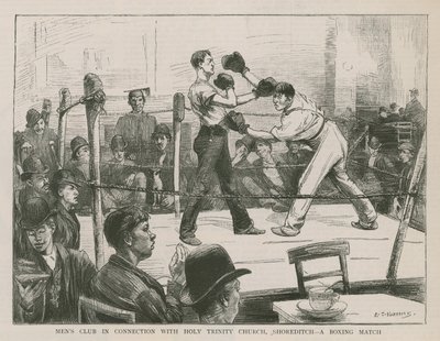 Uma luta de boxe de English School