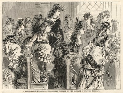 Um casamento na moda; Conduta indigna dos espectadores elegantes, então de English School
