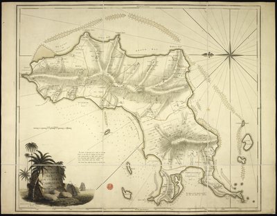 Um novo e preciso Mapa da Ilha de Carriacou nas Índias Ocidentais de English School