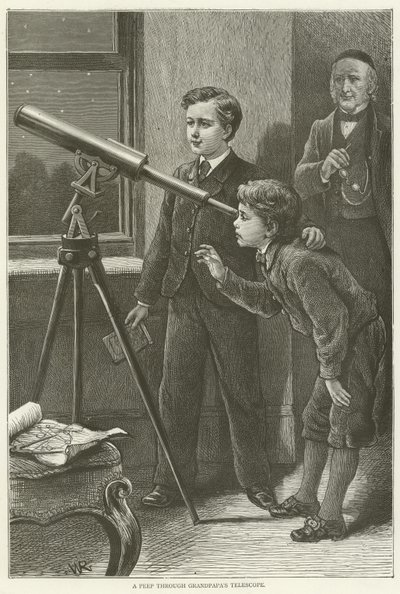 Um pio através do telescópio grandpapas de English School