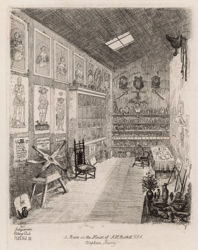 Um quarto na casa de AH Burkitt, Clapham, Surrey de English School
