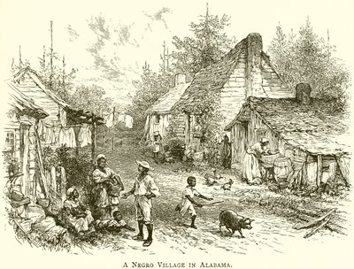 Uma aldeia de escravos no Alabama de English School