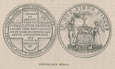 Uma medalha de temperança de English School