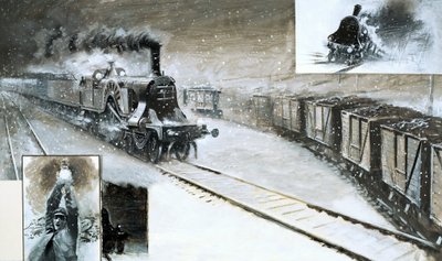 Uma pilha tripla de trem de English School