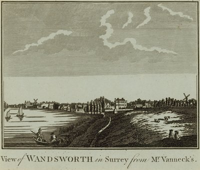 Uma visão de Wandsworth em Surrey de English School