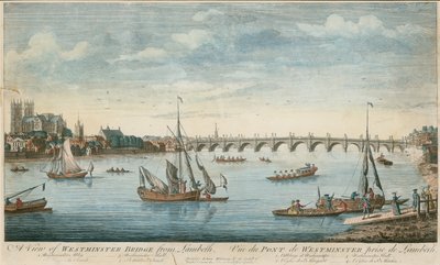Vista, westminster, ponte, lambeth de English School