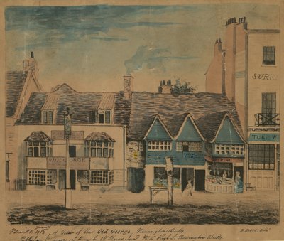 Uma visão do velho George, Newington Butts, Londres de English School
