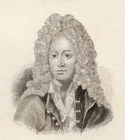 Aaron Hill, do &39;Crabb&39;s Historical Dictionary&39;, publicado em 1825 de English School