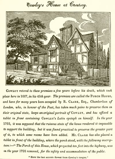 Casa de Abraham Cowleys em Chertsey de English School