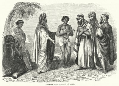 Abraão e os Filhos de Heth (gravura) de English School