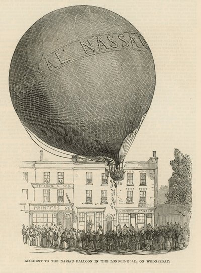 Acidente com o balão de Nassau de English School